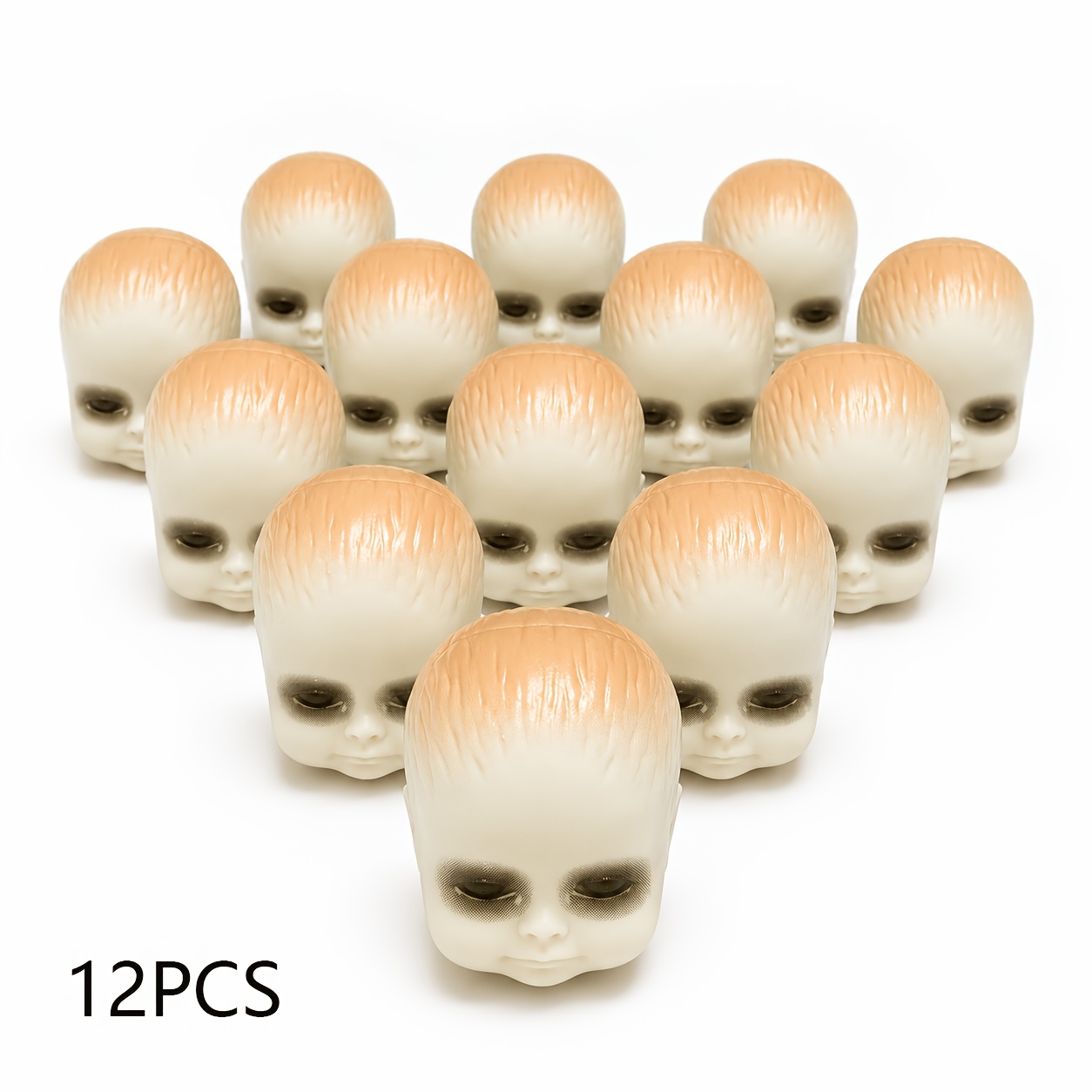 12Pcs Creepy Doll Head Ornamen - Head Racket Boom ulasan dan harga