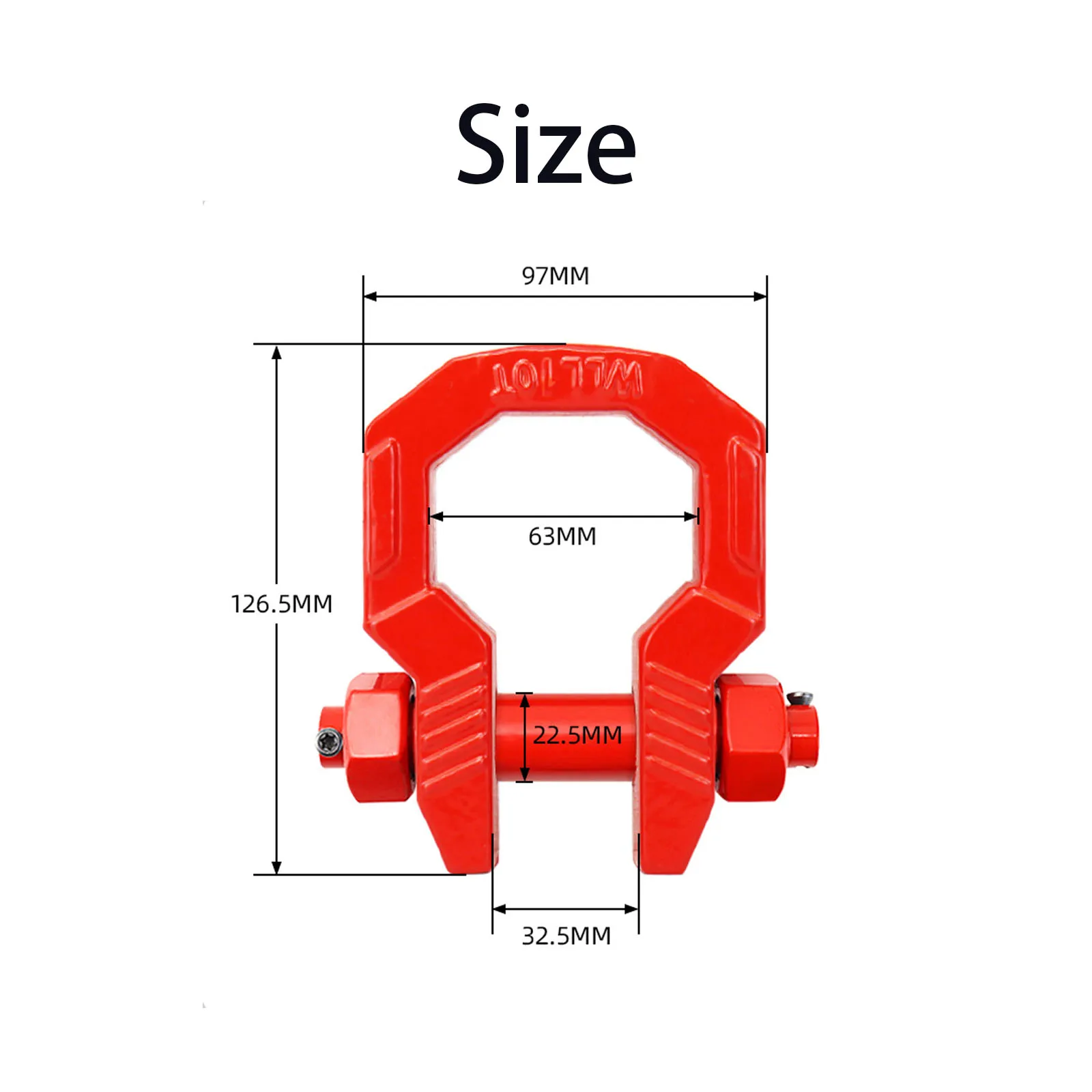 2PCS D Heavy Duty 3/4” Shackle - Head Racket Boom ulasan dan harga