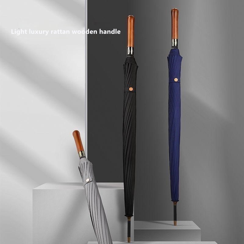 Automatic Wooden Handle Umbrel - Golf Umbrella Large ulasan dan harga