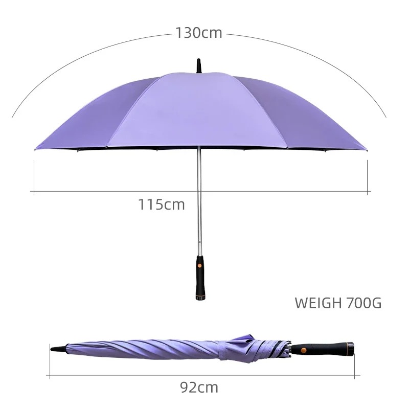 우산 Reinforcement Long Handle U - Golf Umbrella Large ulasan dan harga
