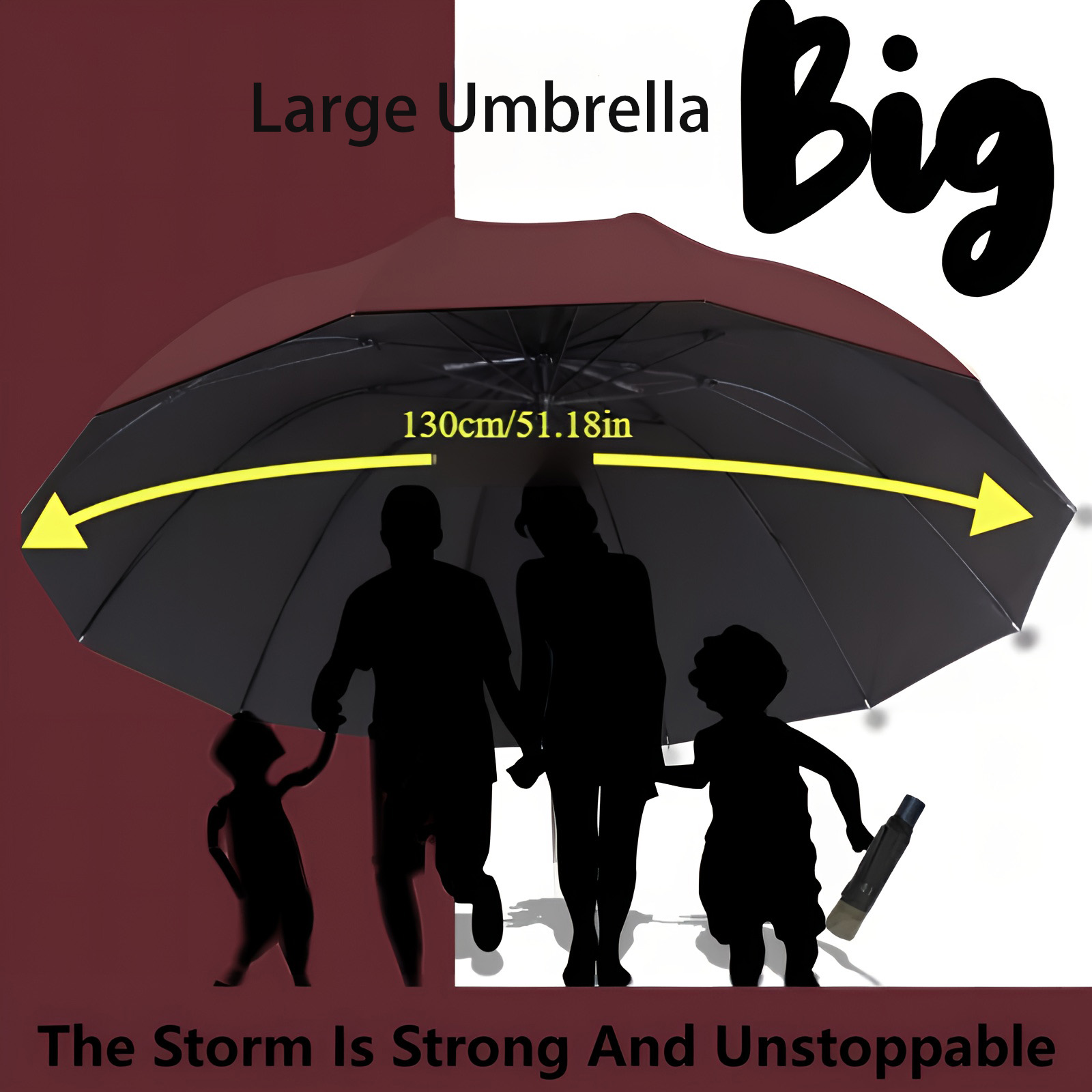 Large Wind Resistant UV Proof  - Golf Umbrella Large ulasan dan harga